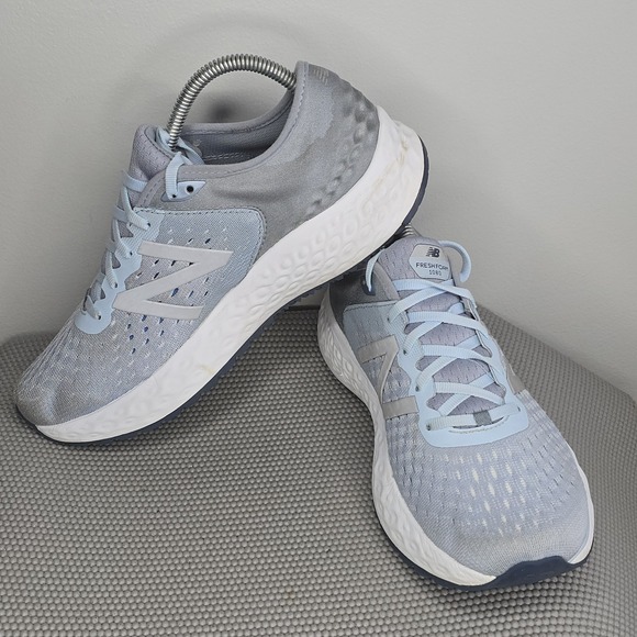 New Balance Fresh Foam 1080 Womens Sz 10 / W1080AB9 Light Blue Sneakers - Picture 5 of 8